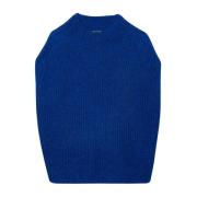 Casual Wool Blend Slipover Luisa Cerano , Blue , Dames