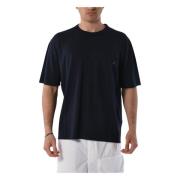 Katoenen T-shirt met zak en relaxte pasvorm Ten C , Blue , Heren