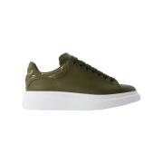 Pre-owned Leather sneakers Alexander McQueen Pre-owned , Green , Dames