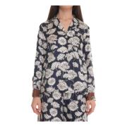 Zijden blouse met bloemenfantasie Max Mara Weekend , Multicolor , Dame...