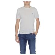 Korte mouw katoenen trui collectie U.s. Polo Assn. , Gray , Heren