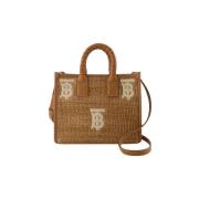 Canvas handbags Burberry , Brown , Dames