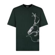 Knight Hardware T-Shirt Groen Crew Neck Burberry , Green , Heren