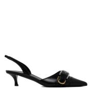 Zwarte Slingback Pumps met Metalen Gesp Givenchy , Black , Dames