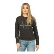 Zwarte Sweater Mixmag Collectie Armani Exchange , Black , Dames