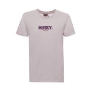 Sophia Roze Katoenen T-shirt Husky Original , Pink , Dames