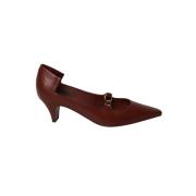 Pre-owned Leather heels Burberry Vintage , Red , Dames