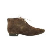 Pre-owned Suede boots Louis Vuitton Vintage , Brown , Dames