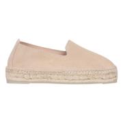 Champagne Beige Espadrilles Platform Sandalen Manebí , Beige , Dames