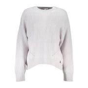 Grijze Turtleneck Sweater met Contrastdetails Patrizia Pepe , Gray , D...