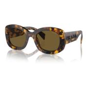 Havana/Green Sunglasses A13S Prada , Brown , Dames