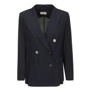 Elegant Double-Breasted Jacket Alberto Biani , Blue , Dames