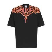 Graffiti Wings Zwart T-shirt Marcelo Burlon , Black , Heren