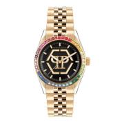 Regenboog Datum Superlatief Horloge Philipp Plein , Yellow , Dames