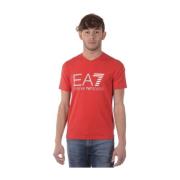 Casual Sweatshirt voor Mannen Emporio Armani EA7 , Red , Heren