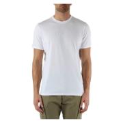 Slim Fit Katoenen T-shirt met Voorlogo Borduurwerk Guess , White , Her...