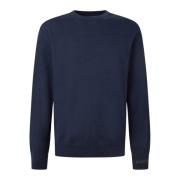 Crew Neck Jersey Wolmix Logo Pepe Jeans , Blue , Heren