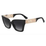 Black/Dark Grey Shaded Sunglasses Moschino , Black , Dames