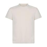 Verwrongen Logo T-shirt Beige Maison Margiela , Beige , Heren