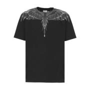 Zwart Icon Wings T-shirt Marcelo Burlon , Black , Heren