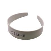 Pre-owned Leather hair-accessories Celine Vintage , White , Dames