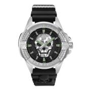 The $kull Titan Zilver Horloge Philipp Plein , Black , Heren