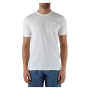 Katoenen Active Pocket T-shirt Aquascutum , White , Heren