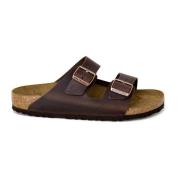 Leren Herensandalen Lente/Zomer Collectie Birkenstock , Brown , Heren