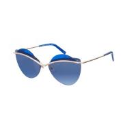 Blauwe Butterfly Style Zonnebril Marc Jacobs , Blue , Dames
