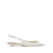 Witte Hakken Sandalen Valentino Garavani , White , Dames