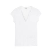 Stijlvolle Dames T-Shirts Dondup , White , Dames