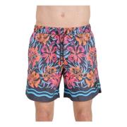 Zwarte zee shorts met logopatch 4Giveness , Multicolor , Heren