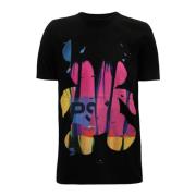 Teddy T-shirt Slim Fit Casual Stijl PS By Paul Smith , Black , Heren