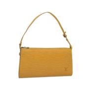 Pre-owned Leather louis-vuitton-bags Louis Vuitton Vintage , Yellow , ...