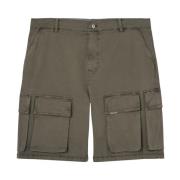 Cargo Bermuda Shorts voor Mannen Represent , Green , Heren