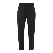 Slim Fit Zwarte Broek Dsquared2 , Black , Heren