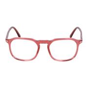 Vierkante Frame Bril Persol , Red , Unisex