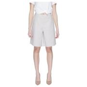 Losse Bermuda Shorts Lente/Zomer Collectie Vero Moda , Gray , Dames