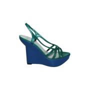 Pre-owned Leather heels Bally Pre-owned , Green , Dames