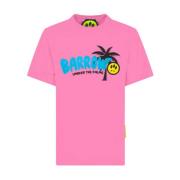 Bubble Jersey T-Shirt Barrow , Pink , Heren