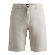 Oranje Chino Tapered Shorts Hugo Boss , Beige , Heren