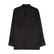 Zwart Overhemd Stijlvol Neil Barrett , Black , Heren