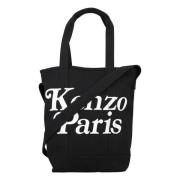 Stijlvolle Verticale Tote Tas Kenzo , Black , Heren