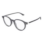 Stijlvolle Bril Mb0340O Kleur 004 Montblanc , Gray , Heren