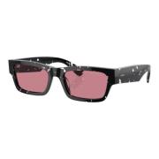 Rechthoekige zonnebril Rood/Kristal Gepolariseerd Prada , Black , Here...