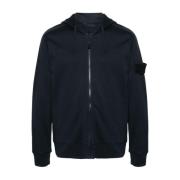 Blauwe Hoodie Stone Island , Blue , Heren