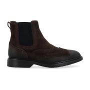 Bruine Suede Chelsea Boot H576 Hogan , Brown , Heren