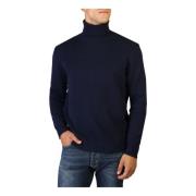100% Cashmere High Neck Sweater Cashmere Company , Blue , Heren
