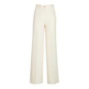 Chic Ivory Broek 5-Pocket Twill Forte Forte , Beige , Dames