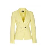 Gele Jassen Dubbele Rij Slim Fit Liu Jo , Yellow , Dames